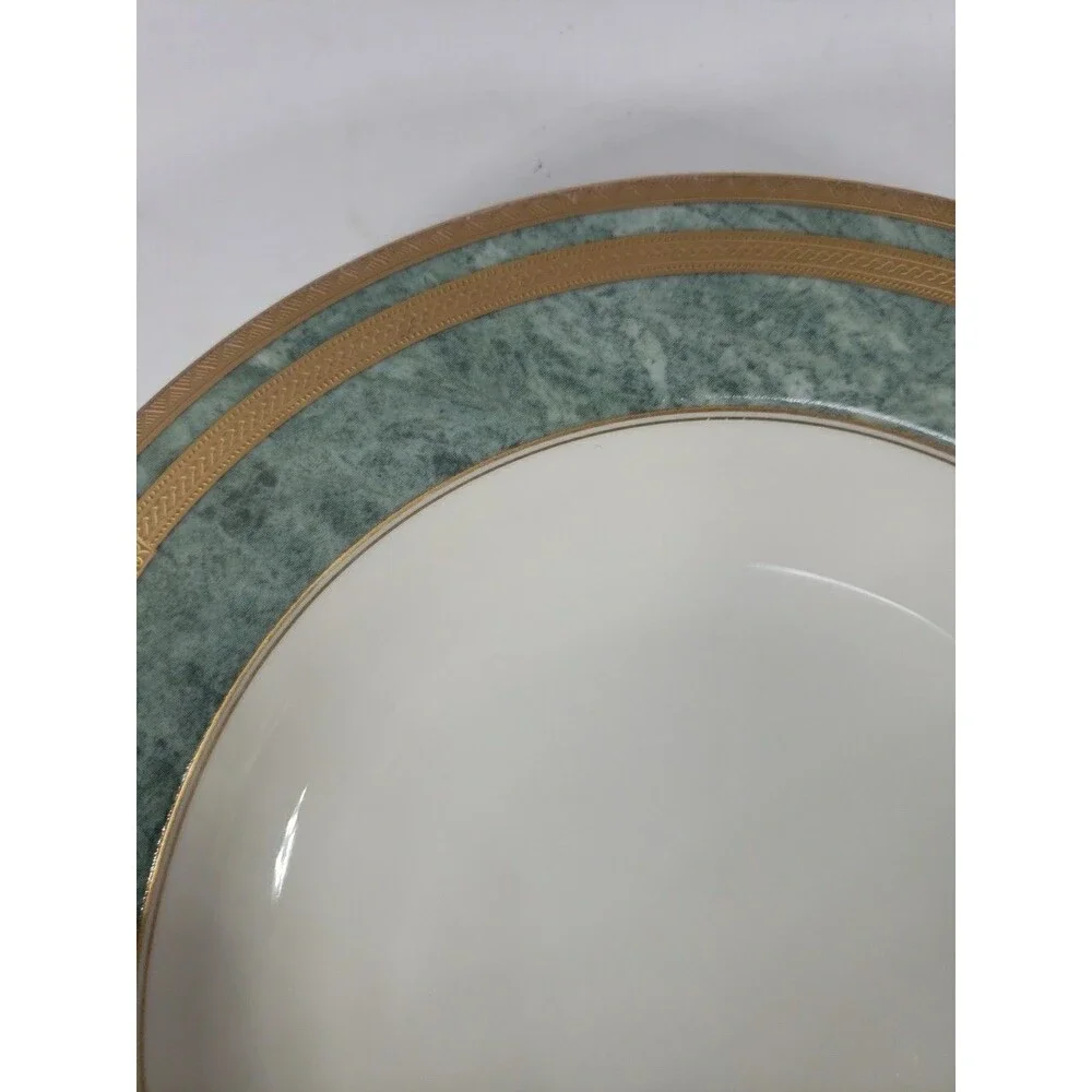 Oscar de la Renta Jade Florentine Soup Bowl Replacement L2360 Japan Fine Ivory